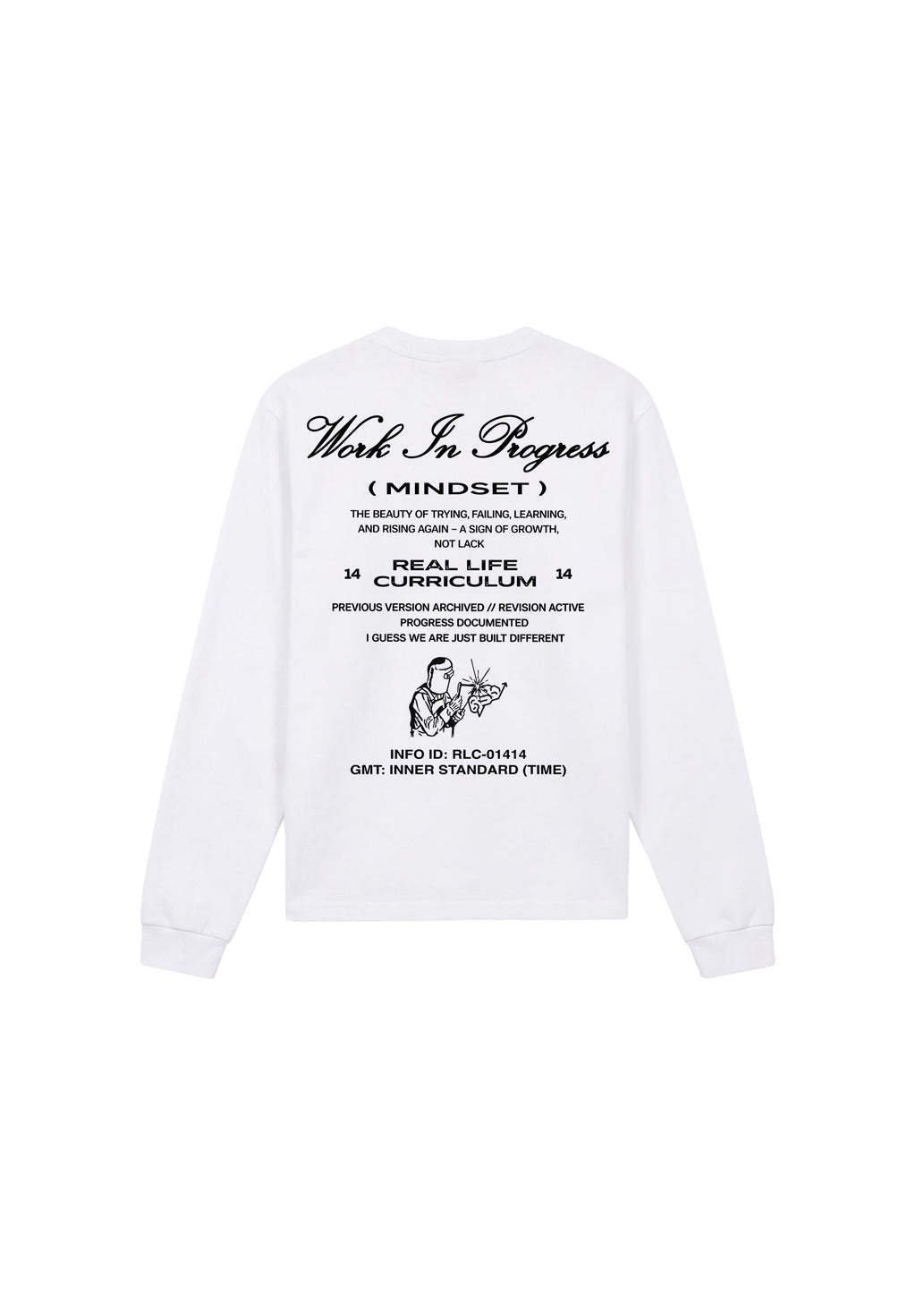 Work in Progress Longsleeve Tee - White