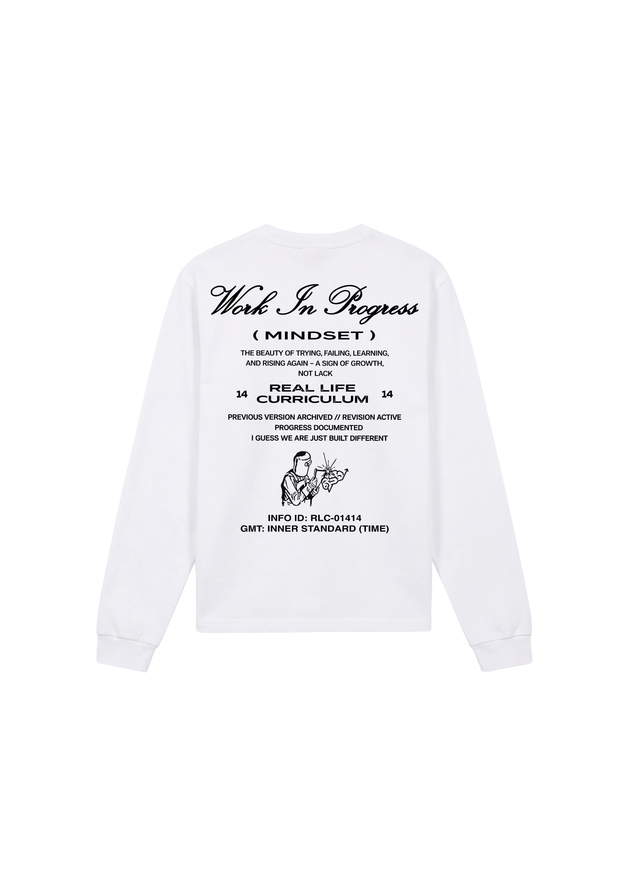 Work in Progress Longsleeve Tee - White