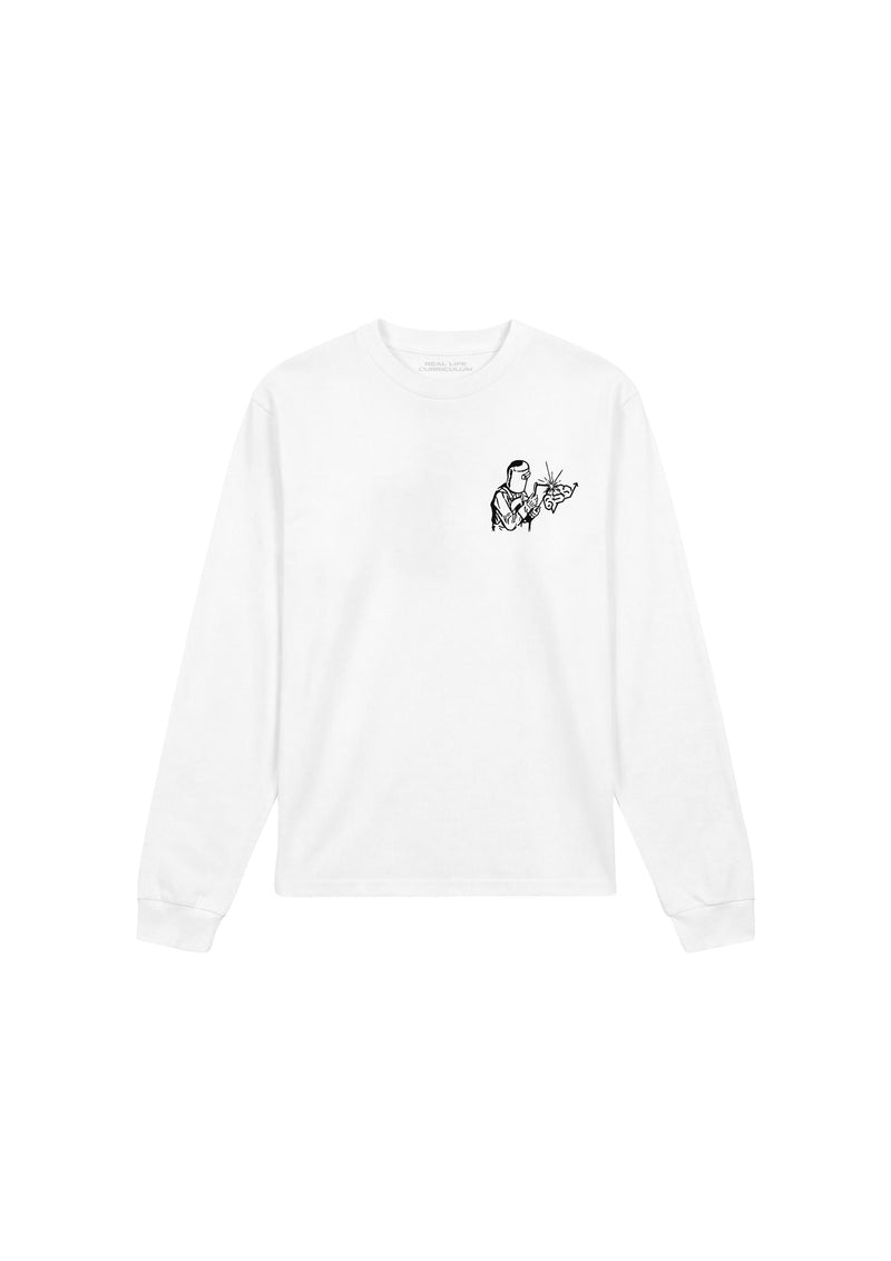Work in Progress Longsleeve Tee - White