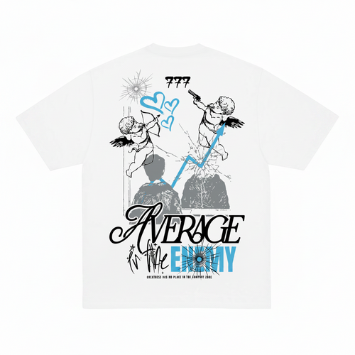 Average is The Enemy Tee - White