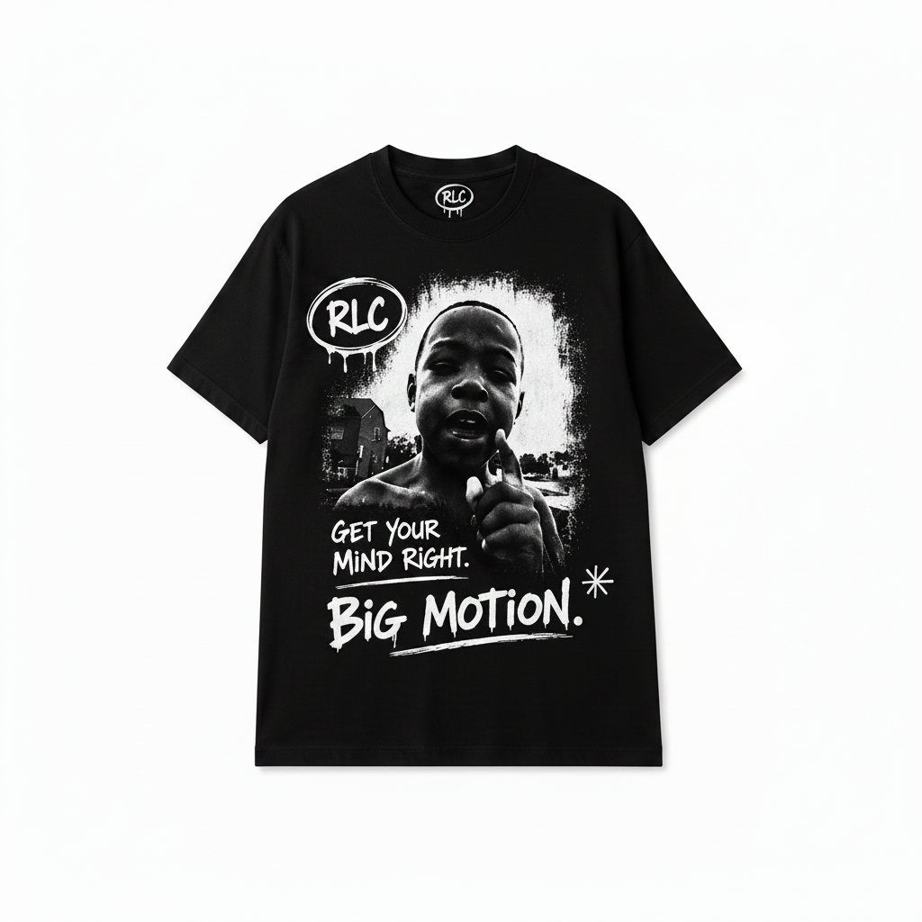 Big Motion Tee Black - No Mannequin