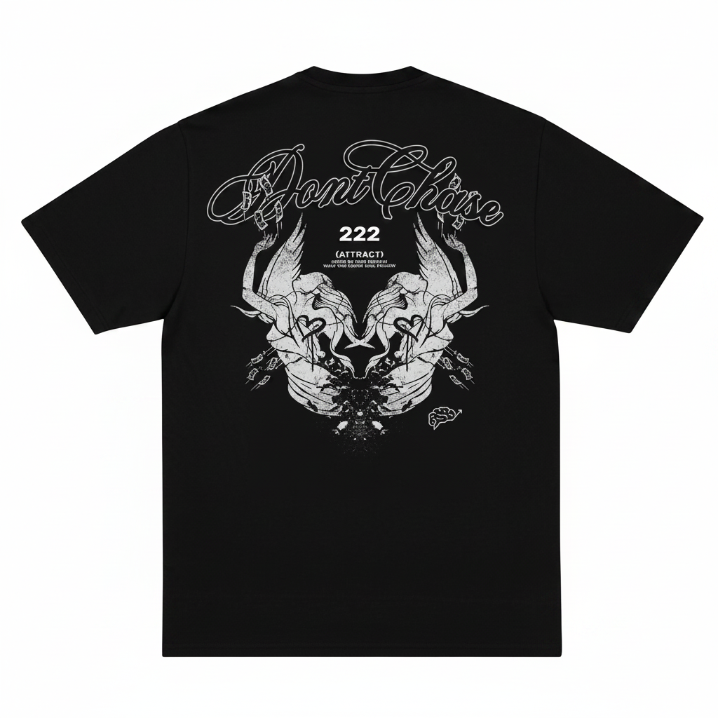 Don't Chase, Attract Tee - Black
