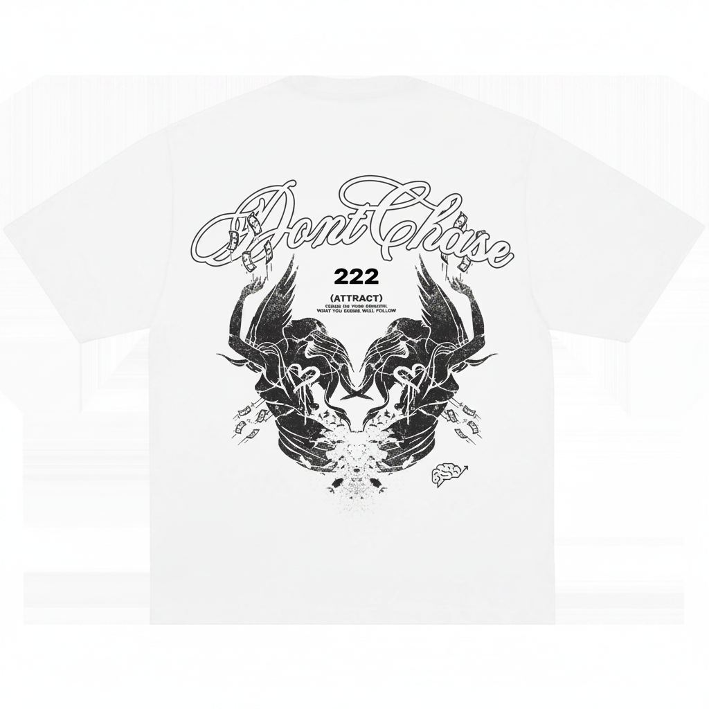 Don't Chase, Attract Tee - White