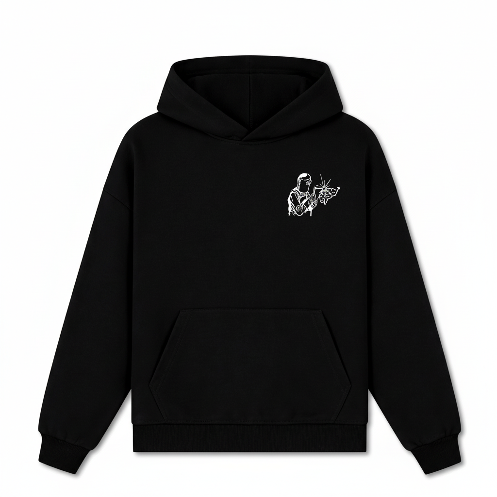 Work In Progress Heavyweight Hoodie on white background