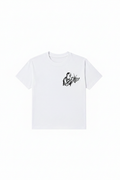White tee - pure white background